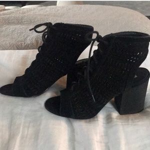 Steve Madden lace up heel bootie